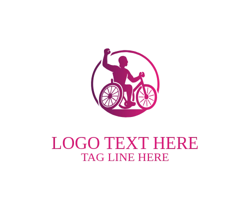 Disabled Athlete Strength Minimal Logo