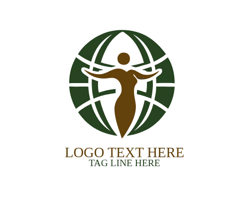 Diverse Human Globe Logo