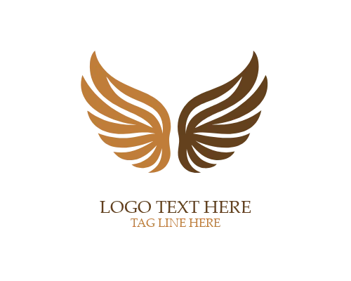 Divine Angel Wings Logo