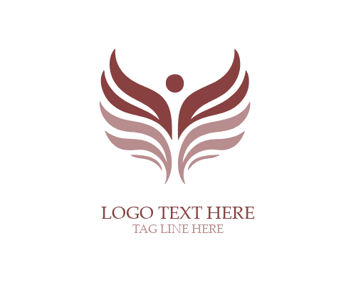 Divine Balance Angel Wings Logo