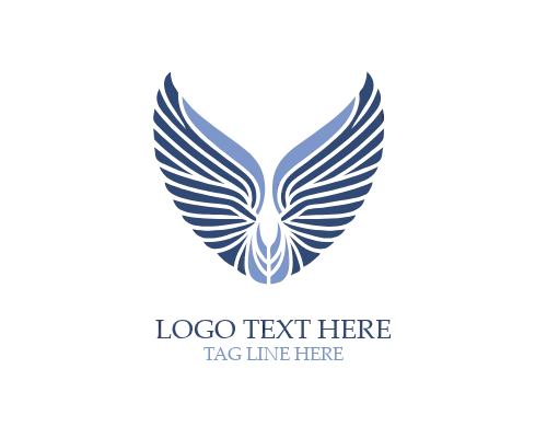  Divine Line Angel Wings Symbol