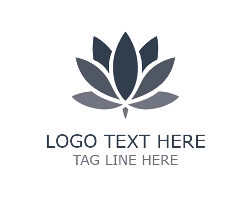 Divine Lotus Floral Logo for Spiritual and Wellness Branding