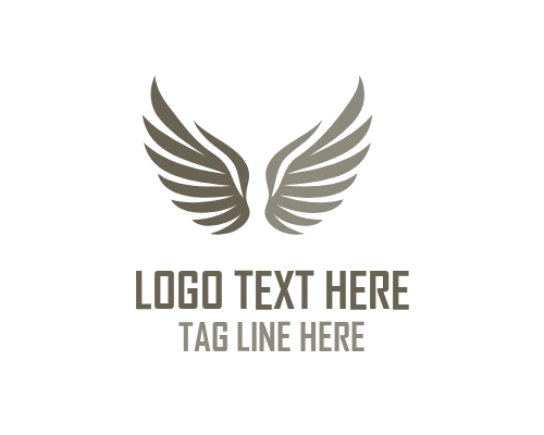  Divine Peace Angel Wings Logo