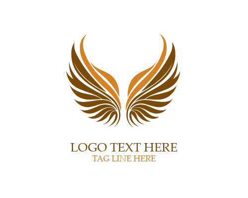 Divine Rest Angel Wings Logo