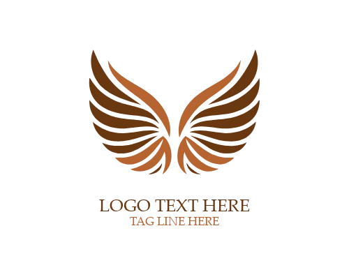 Divine Silence Angel Wings Logo