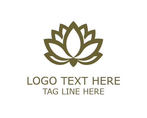 Divinity Lotus Floral Logo for Spiritual and Wellness Branding