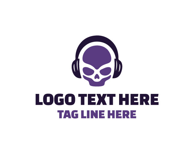 DJ Skull Headphone Logo