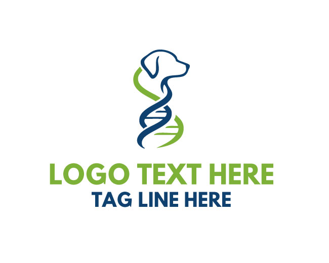 DNA Canine Logo logo template preview