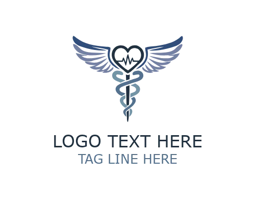 Doctor Caduceus Health Logo