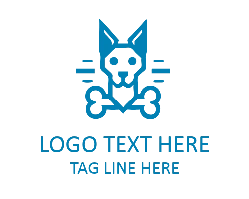 Dog Crest Emblem Logo