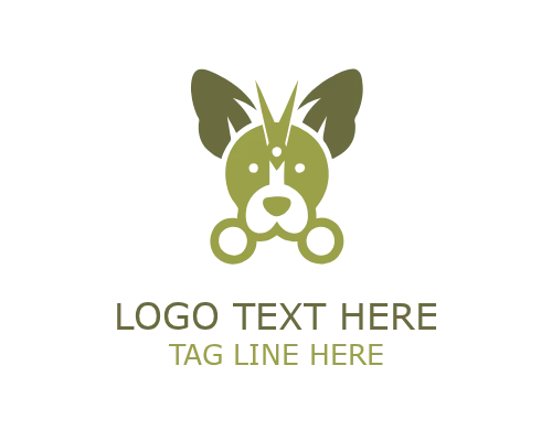 Dog Grooming Care Center Logo