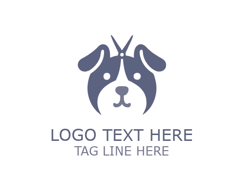 Dog Grooming Pet Salon Logo