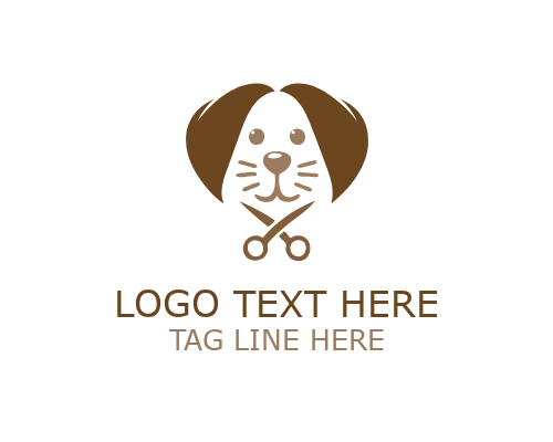 Dog Grooming Pet Stylist Logo