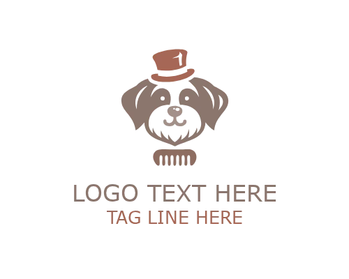 Dog Grooming Style Salon Logo