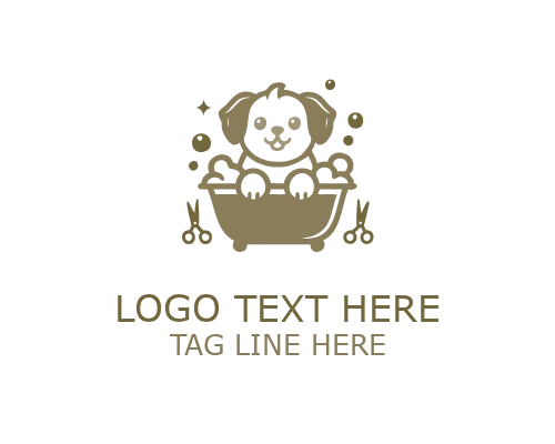 Dog Grooming Style Studio Logo