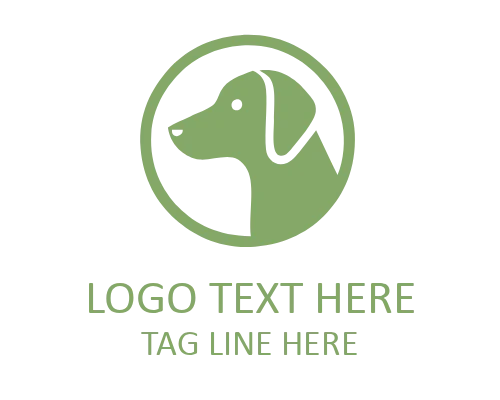 Dog Guardian Badge Emblem Logo