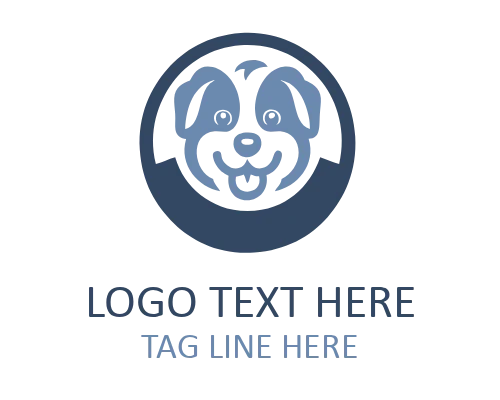Dog Infinity Emblem Logo