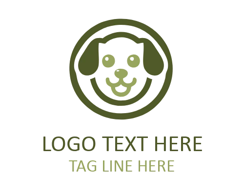 Dog Royalty Emblem Logo