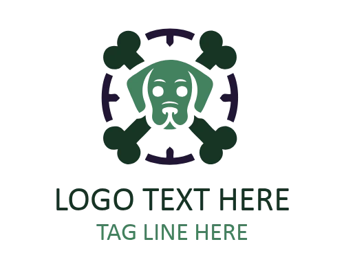Dog Star Emblem Logo