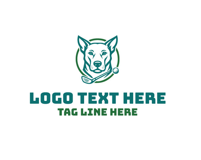 Dog Swing Golf Logo