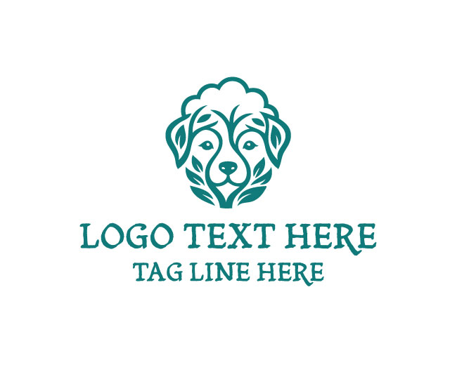 Dog Tree Branch Paw Logo