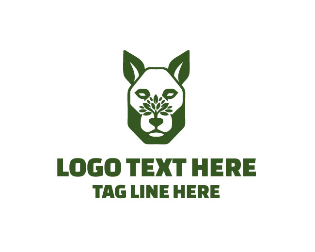 Dog Under Tree Logo
