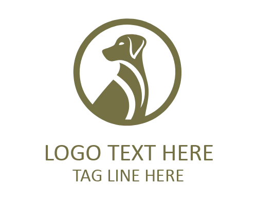 Dog Victory Emblem Logo
