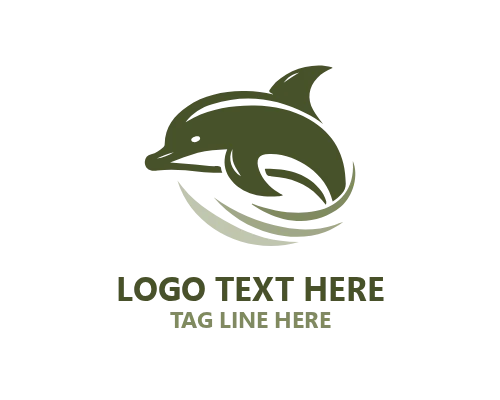 Dolphin Brand Symbol Logo