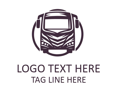 Double-Decker Transport Bus Logo