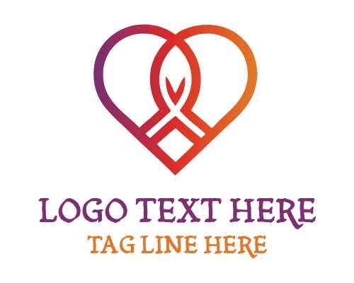 Double Heart Connection Logo
