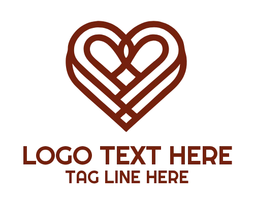 Double Heart Logo Design