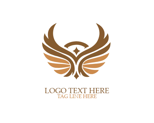 Double Layer Wings Logo