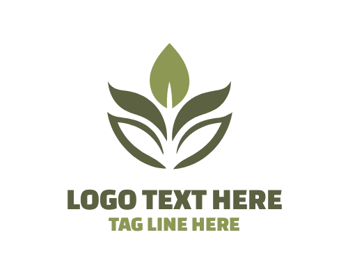 Double Leaf Eco Nature Logo