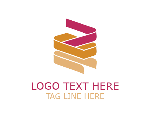 Double Loop Abstract Ribbon Logo for Modern Branding
