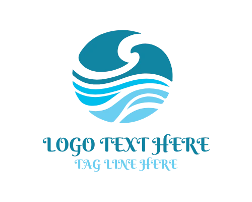 Double Ocean Wave Logo