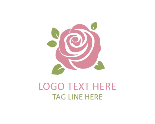Double Rose Floral Logo
