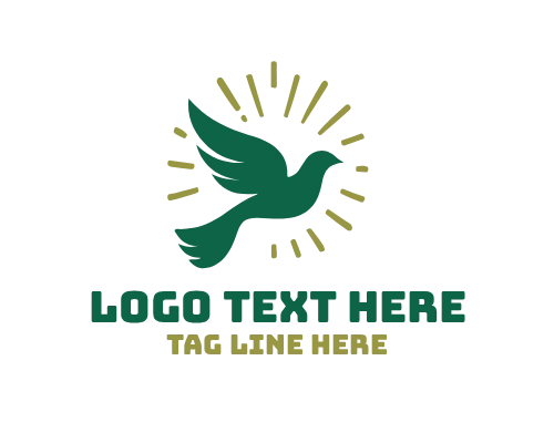Dove Flight Line Logo Description: