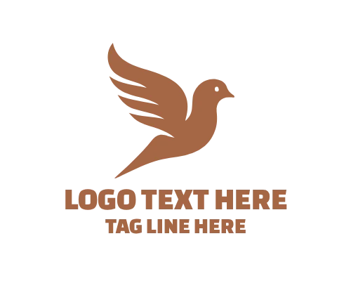 Dove Flight Sunset Logo
