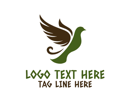  Dove Flying Logo