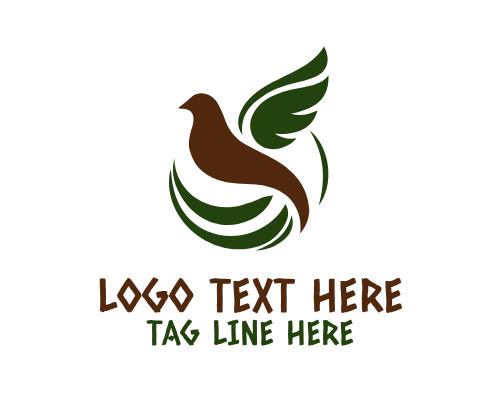 Dove Perched Branch Logo