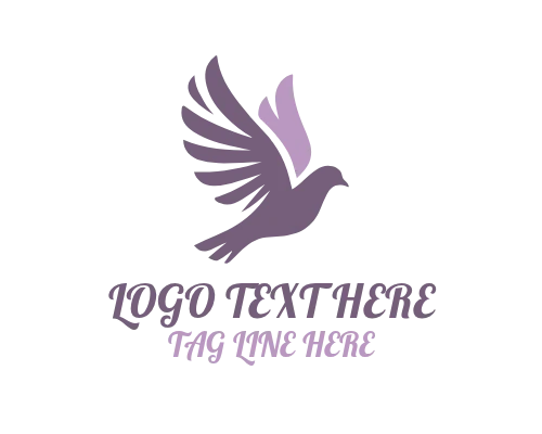 Dove Perched Sky Logo
