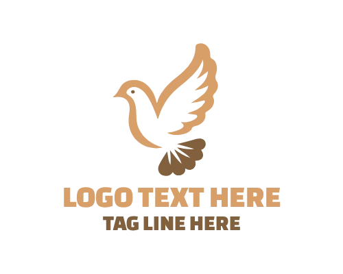  Dove Soaring Circle Logo