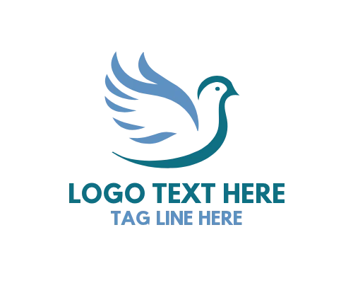 Dove Soaring Hover Logo