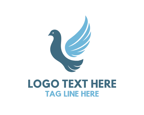 Dove Soaring Logo