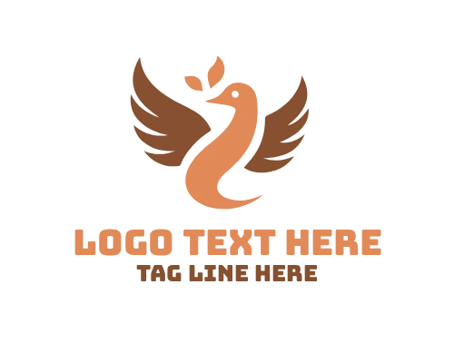 Dove Soaring Moon Logo