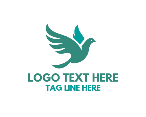 Dove Sunrise Hope Symbol Logo