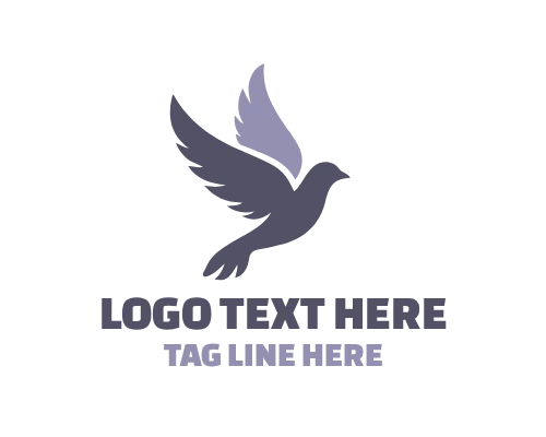 Dove Wings Curved Logo