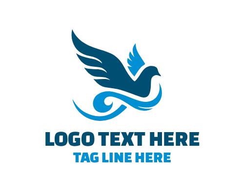 Dove Wings Spread Logo