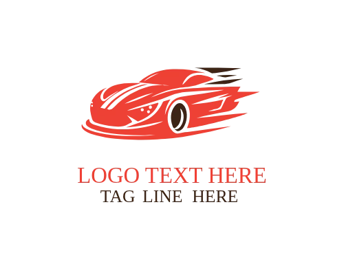 Drag Racing Car Logo