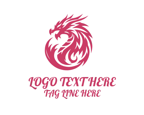 Dragon Badge Logo for Gaming and Esports Branding